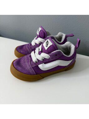VANS knu skool sneakers in purple & gum size 9.5 toddler